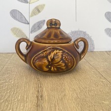 Retro covered sugar bowl with