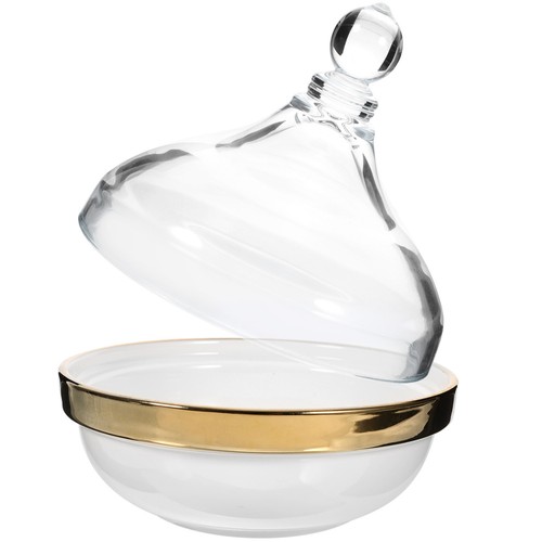 Covered fruit bowl ceramic - bowl,