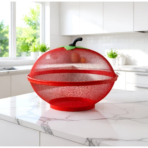 Apple shape fruit basket - fruit, mesh